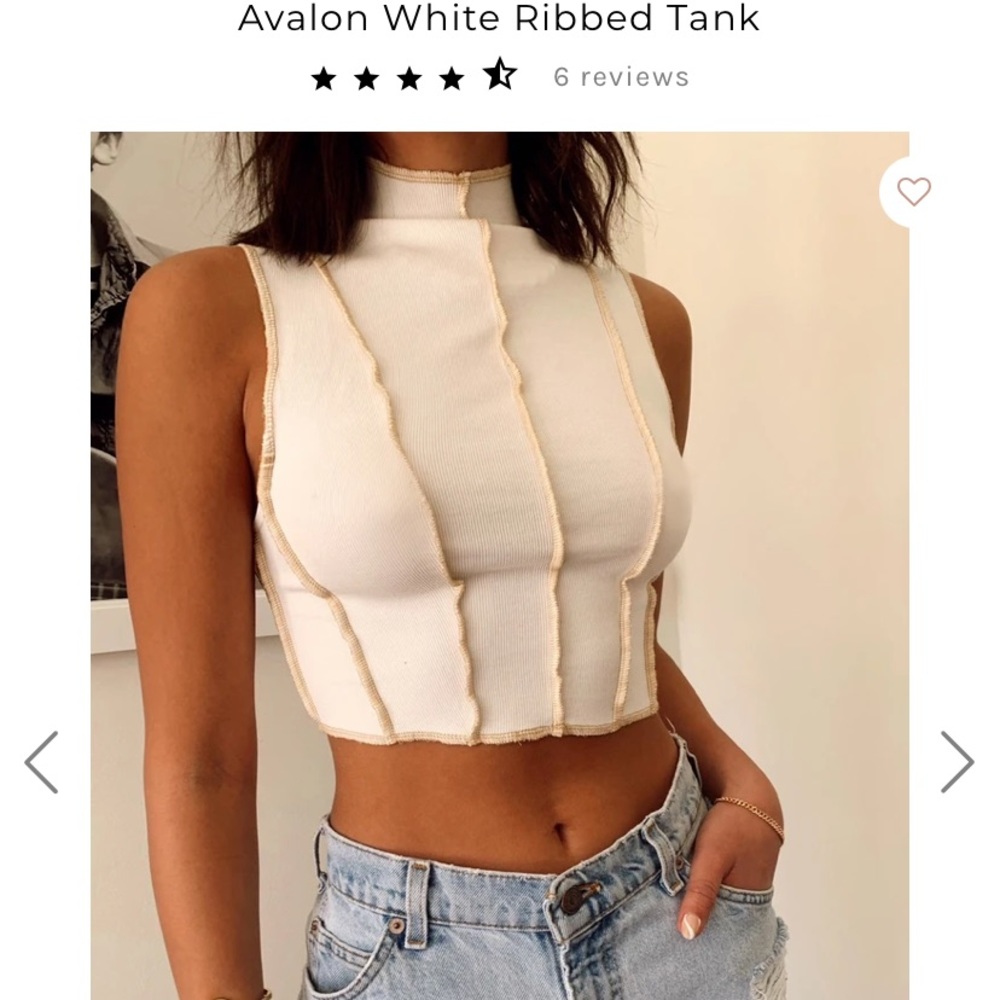 12th Tribe Avalon Brown Ribbed Tank
